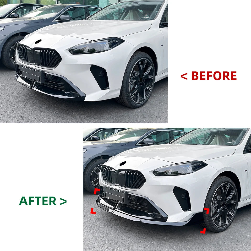 Front Splitter Gloss Black For BMW 1 Series F70 2 Series F74 M Sport