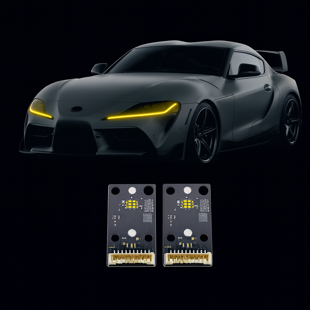 Toyota Supra A90 MK5 (2019–2024) Headlight Yellow DRL Upgrade Module
