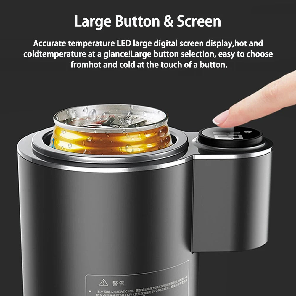 2-in-1 Car Cup Holder Cooler & Warmer – 12V Smart Temperature Control Mug (Travel, Office & Home)