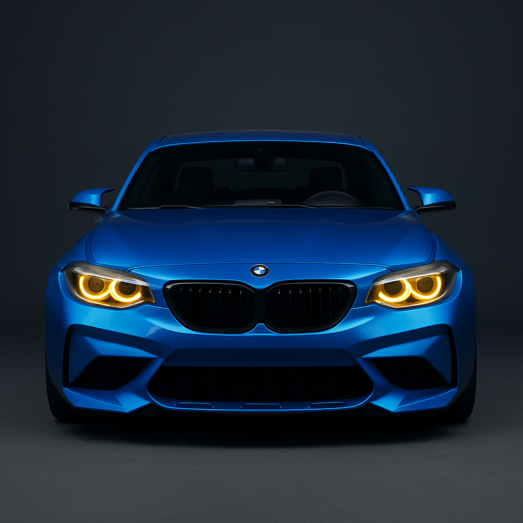 Yellow DRL Angel Eyes LED Chips BMW 2 Series M2 F87 F22 F23 (2014–2017) Xenon Headlights – CSL Style Upgrade